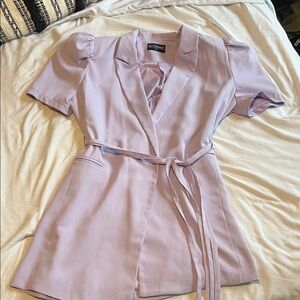 Kittenish lavender blazer dress